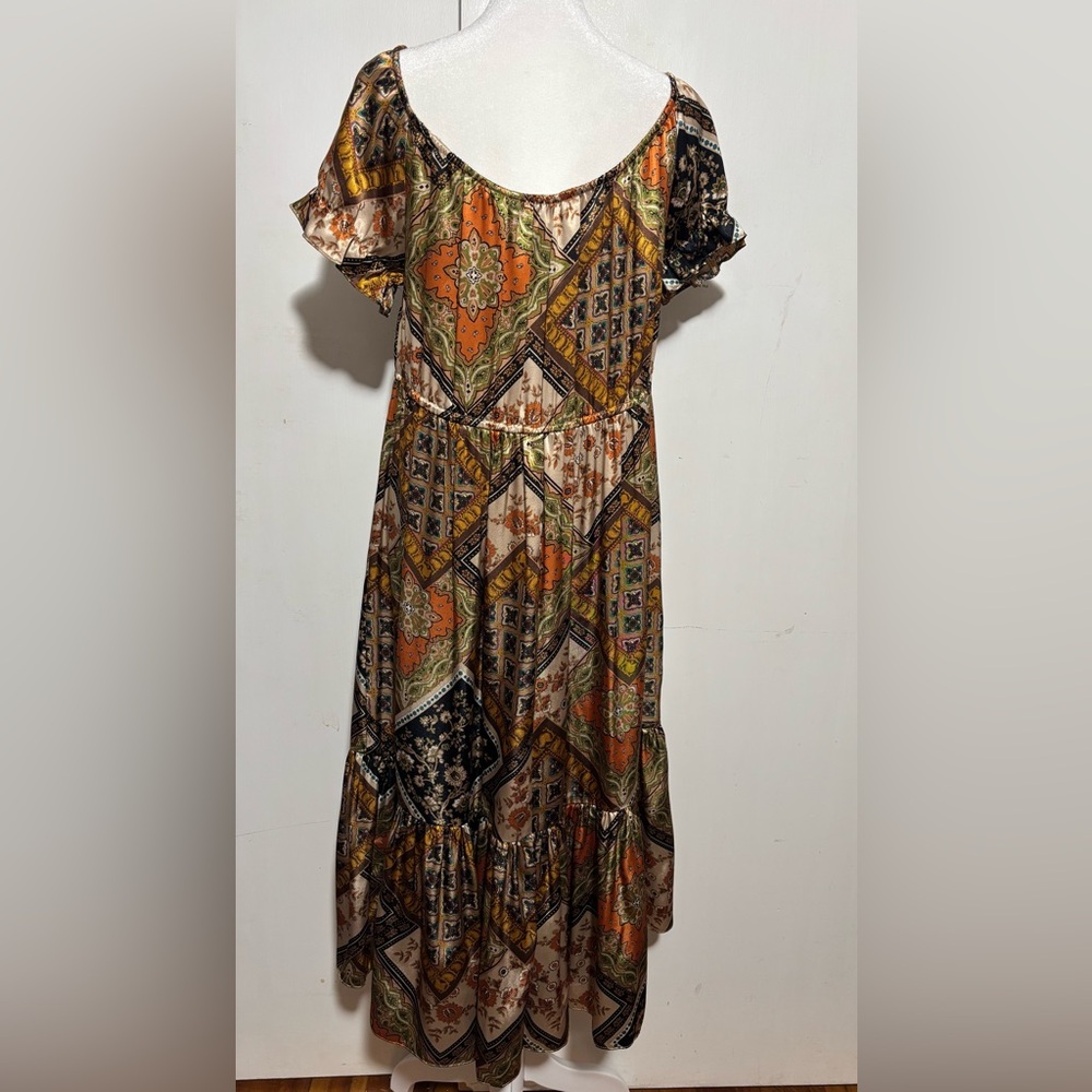 Anthropology Le Shack Boho Dress Size 10 - Picture 2 of 7